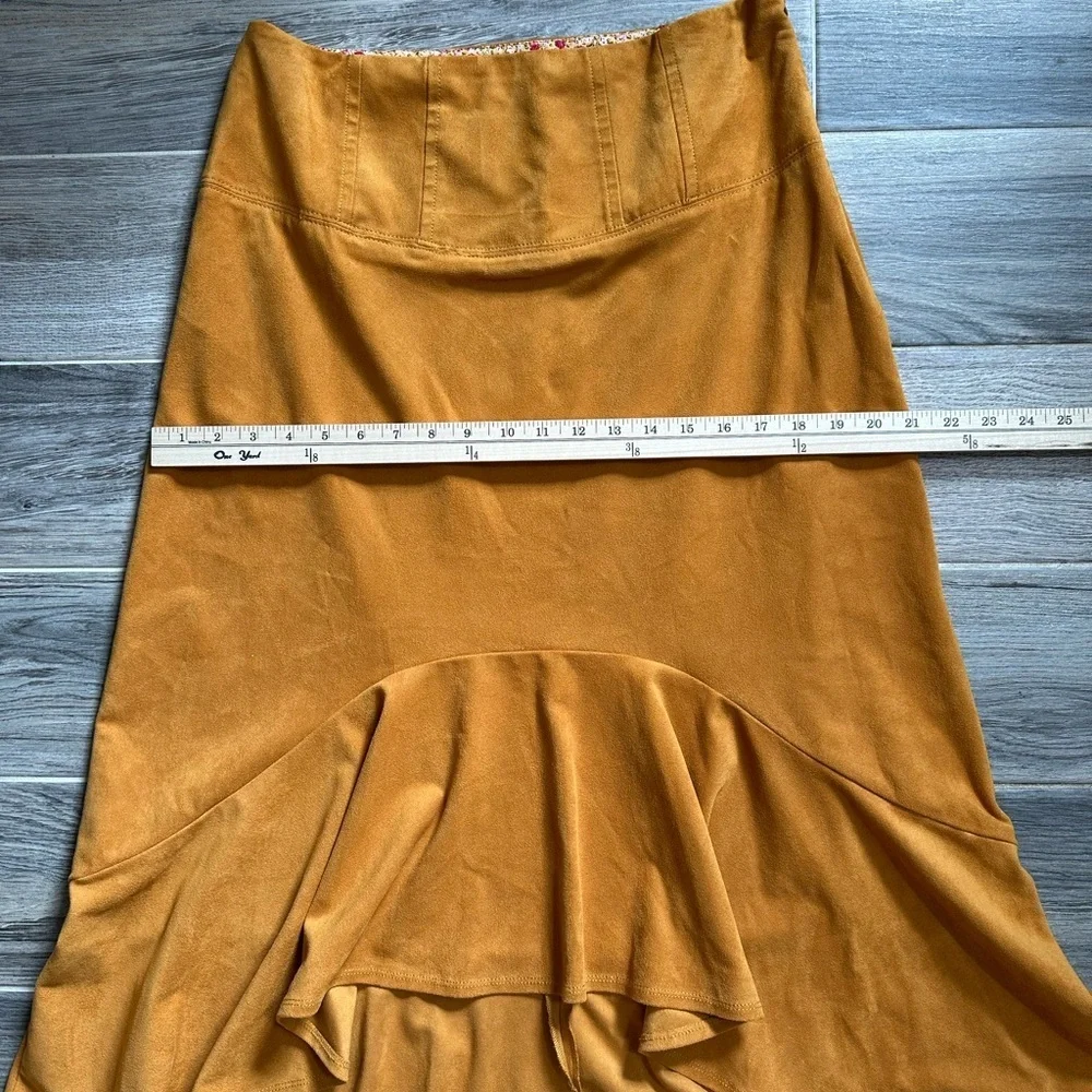Anthropologie Golden High-Low Skirt - Picture 8 of 14